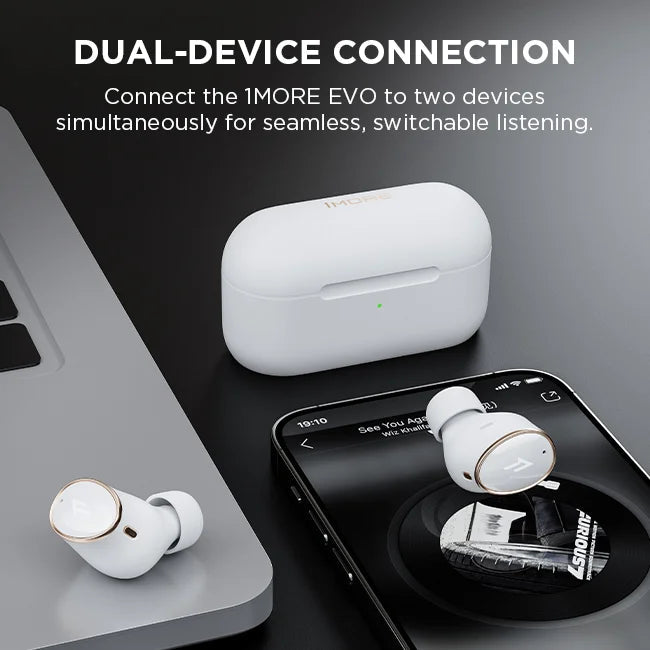product-view 1MORE EVO True Wireless Active Noise Canceling Headphones 